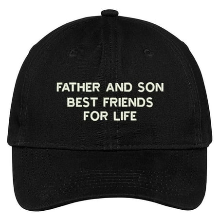 Trendy Apparel Shop Father and Son Best Friends Embroidered Low Profile Adjustable Cap Dad