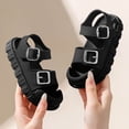 thumbnail image 5 of Viluyesy Girls Sandals Open Toe Buckle Soft Sole Non Slip Summer Beach Shoes for Kids Black Size 11 Little Kids, 5 of 8