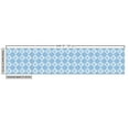 thumbnail image 2 of Ambesonne Ethnic Fabric by the Yard Upholstery, Floral Tile, 2 Yards, Sky Blue and White, 2 of 4