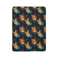 thumbnail image 3 of Galaxy Cat on Fleece Sherpa Blanket, 3 of 8