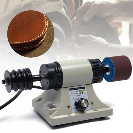 Electric Leather Edge Polishing Grinding Burnishing Machine Grinding Tool US NEW