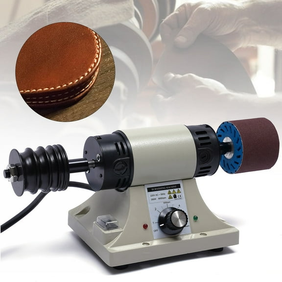 Electric Leather Edge Polishing Grinding Burnishing Machine Grinding Tool US NEW