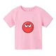 thumbnail image 3 of Ropa bonita de bola roja 2.ª para niños, camiseta de algodón de moda de verano para niños, camiseta de dibujos animados para niños, camisetas casuales de manga corta para niñas pequeñas, 3 of 5