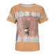 thumbnail image 4 of Blusa Casual Elegante Con Estampado de Degradado Erógeno Para Mujer Top de Manga Corta Regular Odeerbi ODB161672, 4 of 4