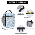 thumbnail image 3 of Linda bolsa de almuerzo reutilizable aislada lonchera portátil bolsa de almuerzo para el trabajo picnic al aire libre mujeres hombres, 3 of 3