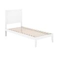 thumbnail image 6 of AFI NoHo 14" Twin XL Wood Platform Bed Frame with Modern Panel Headboard, White, 6 of 6