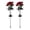 Red, variant on Solar Powered Peony Garden Lamp Elegant Floral Design Weather Resistant for Outdoor Yard Patio Path Landscape Lighting