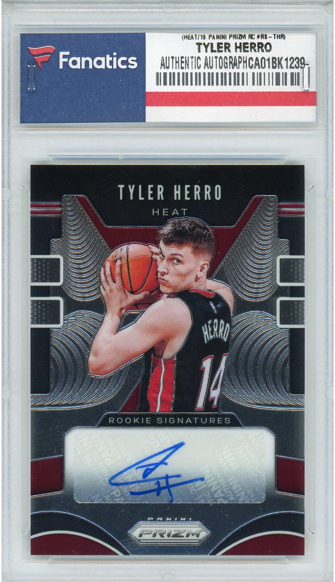 tyler herro signed basketball