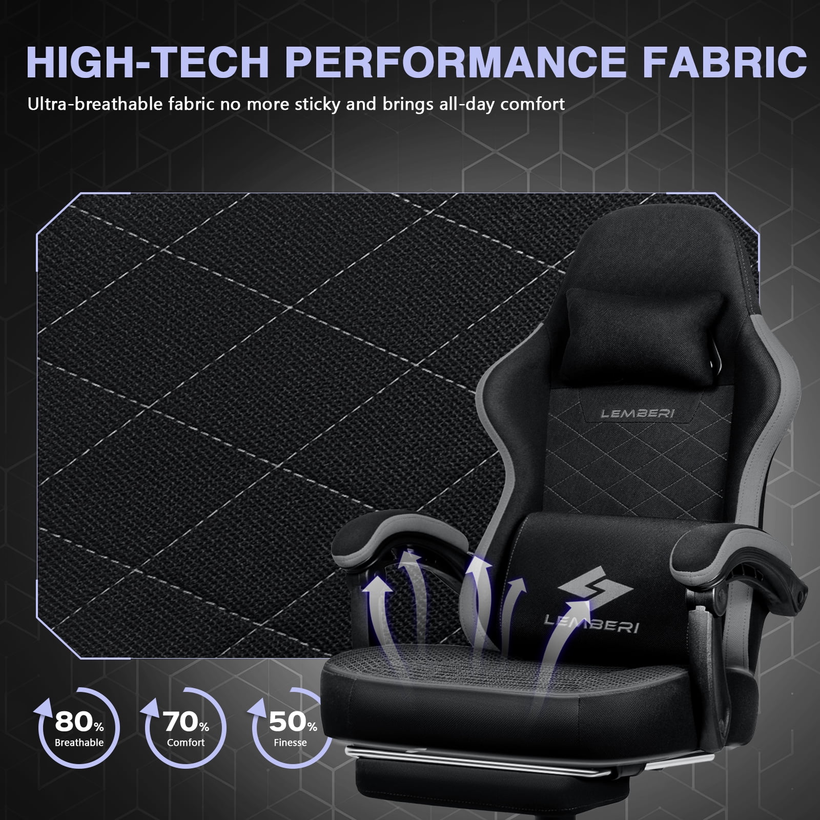 Waleaf Video Game Chairs with footrest,Gamer Chair for Adults,Big and Tall Chair, 400lb Capacity, Racing Style Computer Chair with Ergonomic Lumbar Support, Gaming Chairs for Teens