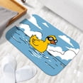 thumbnail image 6 of 1pc Yellow rubber duck Absorbent Non-Slip Bathroom Thickened Flannel Rug Decor,Soft,Quick Drying,Suitable For Indoor/outdoor Use,Bathrooms,Bedrooms,Kitchens,Terrace,Laundry Rooms,16"x24", 6 of 9