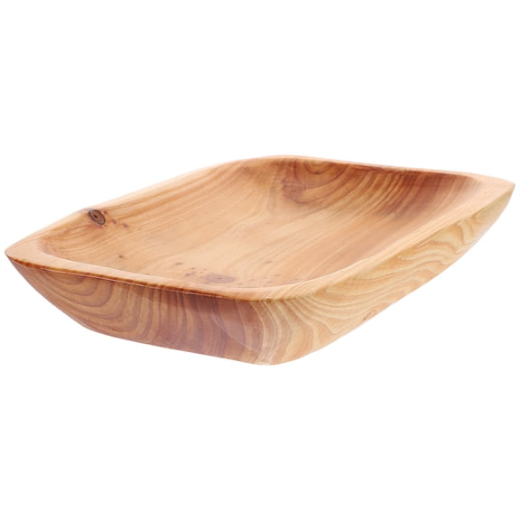GAXIRE Wooden Coffee Table Tray, Wood Plate Serving Tray for Home, Kitchen, Dining, 1 Piece