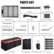 thumbnail image 4 of cm de Alturaeavy- cm de Profundidaduty Folding cm de Alturaitch Cargo Carrier Basket 60" x 20" Steel Luggage Rack 200 lbs Capacity 15 Cu Ft cm de Anchoaterproof Bag 2" Receiver Anti-Rattle..., 4 of 5