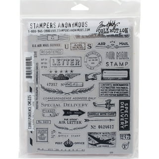 Stampers Anonymous Tim Holtz Cling Stamps 7X8.5-Time Travelers