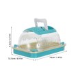 thumbnail image 2 of ADDHAT Terrario Para Caracoles Con Ventilación Y Plataforma De Descanso Ideal Para Mantenimiento En Escritorio, 2 of 6