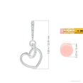 thumbnail image 2 of ANGARA Lab Grown Diamond Tilted Heart Drop Earrings for Women in 14K White Gold (Size-1.05mm| Color-F-G| Clarity-VS) | Anniversary, Jewelry Gift for Women | Lab-Grown Diamond Earrings, 2 of 5