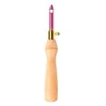 thumbnail image 1 of Baohd Aiguille à Broder en Métal Portable Aiguille Tambour Colorée avec Manche en Bois, Rose, 1 of 8