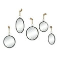 thumbnail image 6 of DecMode 22", 22", 20", 19", Gray Wall Mirror with Hanging Rope, Set of 5, 6 of 9