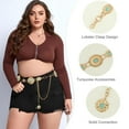 thumbnail image 6 of JASGOOD Western Chain Belts for Women Cowgirl Ladies Belt for Dresses Jeans, 6 of 7