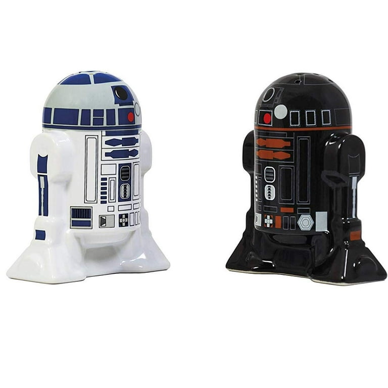  Star Wars Salt and Pepper Shaker Set - Ceramic C3PO and R2D2:  Home & Kitchen