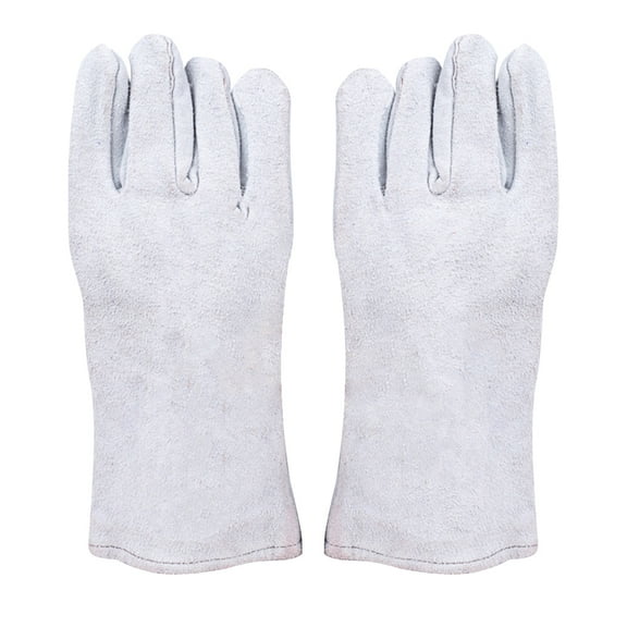 Voiceine 1 Pair Wear-resistant Welding Gloves Super Durable Welding Gloves Welder's Gloves Multipurpose Safety Gloves for Home (Dark Grey)