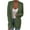 Green, variant on Women's Open Front Cardigan Sweaters Fall Fashion Casual Knit Chunky Winter Clothing Outerwear Coats Comfortable Ribbed Women's Solid Color Sweater Top Loose Sweater Cardigan Coat