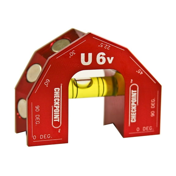 CHECKPOINT 0610R U6 V-Groove Level, Red