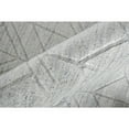 thumbnail image 3 of 8' X 10' White And Silver Striped Hand Woven Area Rug, 3 of 10