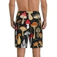 thumbnail image 3 of Fotbe Various Mushrooms Pajama Shorts for Men, Men's Pajama Bottoms, Sleepwear,Short Pajama Pants-4X-Large, 3 of 9