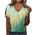 thumbnail image 1 of Hauts à Manches Courtes pour Femmes Mode Été Imprimé Ordinaire T-Shirt à Manches Courtes Col Rond pour Femmes Hauts à Manches Courtes pour Femmes T-Shirts d'Été pour Femmes Mode, 1 of 5