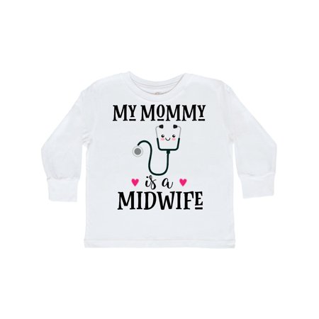 

Inktastic Midwife Mom Baby Gift Gift Toddler Toddler Girl Long Sleeve T-Shirt