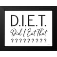 thumbnail image 2 of Lettered And Lined 24x19 Black Modern Framed Museum Art Print Titled - Did I Eat That?, 2 of 5