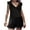 Black, variant on Sleeveless/One Piece/Summer/Polyester Rompers (Small-3XL)