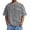 Grey, variant on Men's Distressed Graphic Print Washed Tee for Everyday Casual Streetwear with Design and Comfortable Fit