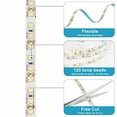 thumbnail image 4 of Galgreen Warm White LED Strip Lights, 16.4ft Smart LED Light Strip 3500K with Dimmable Remote & Adapter, Strong Adhesive, 600 LEDs Flexible Tape Lights for Vantiy Mirror, Kitchen Cabinet, Bedroom, 4 of 6