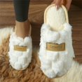 thumbnail image 5 of XIMIN Women's Fuzzy Slip-On Scuff Slippers Non Slip Plush Soft Comfy Memory Foam Non-slip Indoor House Shoes Cute Shoes Warm Cozy Lightweight Comfy Slippers, 5 of 8