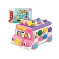 thumbnail image 1 of Juguete De Autobús, Juguetes De Aprendizaje Musical Para Bebés Con Luz De Sonido, Reloj De Juguete De Juego Whack-A-Mole, Regalo De Educación Temprana Para Niños Pequeños Y Niñas Yuarrent FN003499-02, 1 of 6