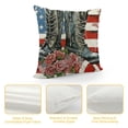 thumbnail image 4 of PHYHOO July Decorations Pillow Covers Star and Stripe Freedom Boot Floral Flag Throw Pillow Covers Patriotic Pillows Independence Memorial Day Decor Cushion Case, 4 of 5