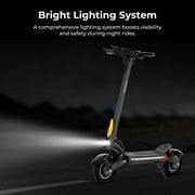 Ausom F1 MAX off Road Electric Scooter for Adults, 1400W Dual Motor, 62 Miles Range, 45 mph Speed, 72% Uphill, E-ABS & Hydraulic Brakes, NFC Lock, Foldable E-Scooter with Lightings