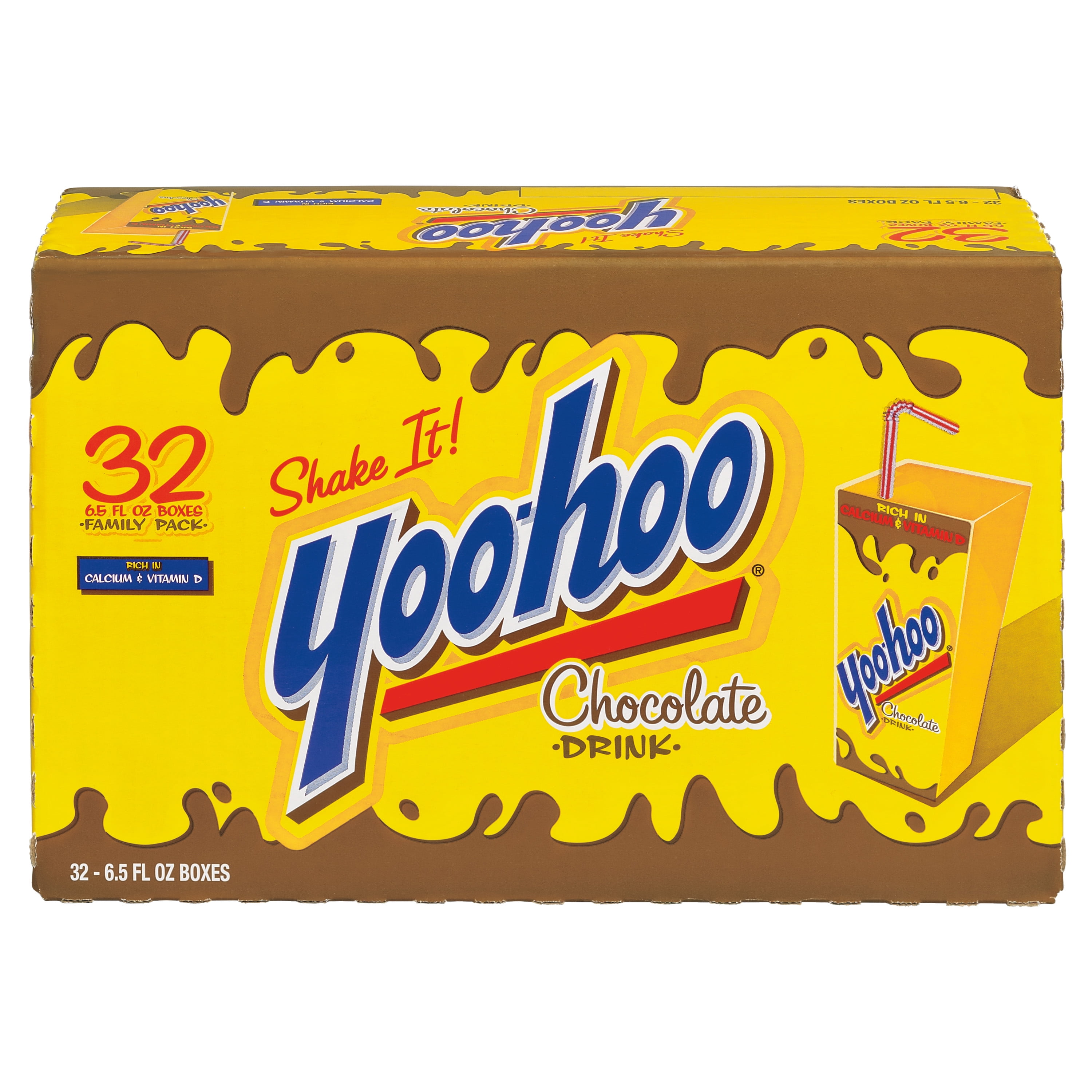 Yoo-hoo Chocolate Drink, 6.5 Fluid Ounce, 32 Count Boxes