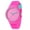 Rose Red, variant on Casual Women Candy Color Silicone Band No Number Round Dial Quartz Wrist Watch White