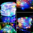 thumbnail image 4 of ZOELNIC 73ft 200LEDs Christmas Solar Powered Rope Tube String Lights Strip Outdoor Garden Xmas Tree Holiday Decor Fairy Lights, Mix-color, 4 of 10