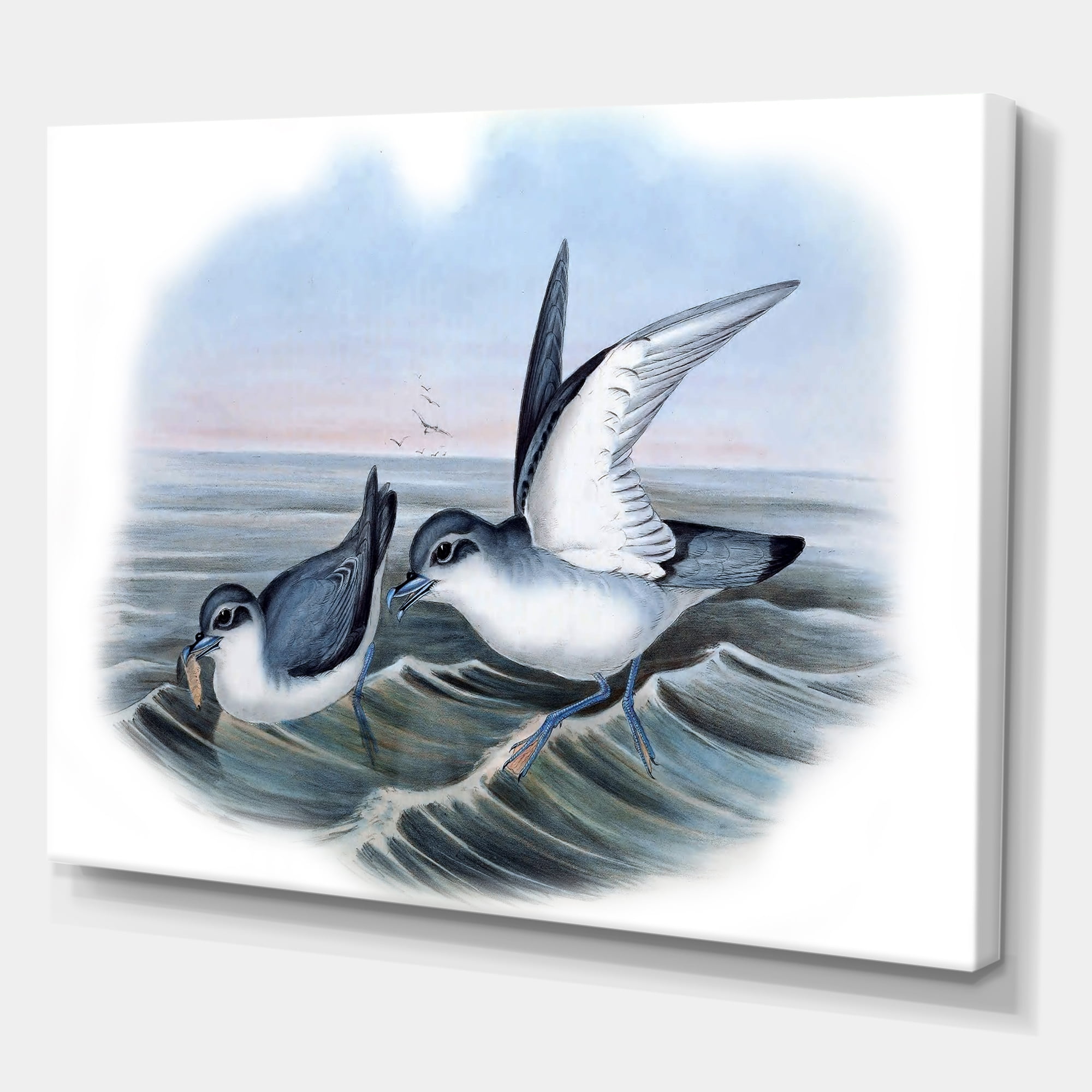 Designart ' Ancient Bird Life X ' Traditional Canvas Wall Art Print