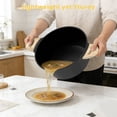 thumbnail image 5 of Nonstick Stock Pot with Lid, 4.5QT Stockpot Pasta Cooking Pot , Granite Casserole Soup Pot, Non Stick Stew Pot Cookware for Stews, Soups, Compatible with All Stovetops（Black), 5 of 8
