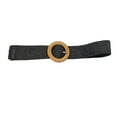 thumbnail image 5 of Ceinture Tressée à Paillettes Mode Élastique Universelle Multicolore Serre-Joint Sangle d'Étirement Accessoires Saint-Valentin Ceintures de Robe pour Femmes Ronde/noire, 5 of 5