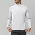 thumbnail image 1 of pstuiky camisa de manga larga para hombre, Ropa deportiva de manga larga y cuello redondo para hombre, lisa, cálida, de color liso top de hombre xxxl, 1 of 7