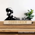 thumbnail image 5 of Craftnamesign Custom Wooden Soldier Military Desk Name Plate, Veteran Metal Nameplate for desk, 5 of 5