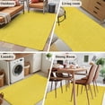 thumbnail image 5 of 3'x5' Area Rugs, Yellow Burlap Texture Indoor Outdoor Area Rug for Living Room Bedroom, Farmhouse Vintage Yellow Washable Bathroom Rugs Kitchen Floor Carpet Mats Home Decor Aesthetic, 5 of 8