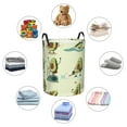 thumbnail image 6 of Balery Avocado for Exercise Round Laundry Basket with Handles Waterproof Freestanding Laundry Hamper for Clothes Toys in the Dorm and Family-Small, 6 of 8