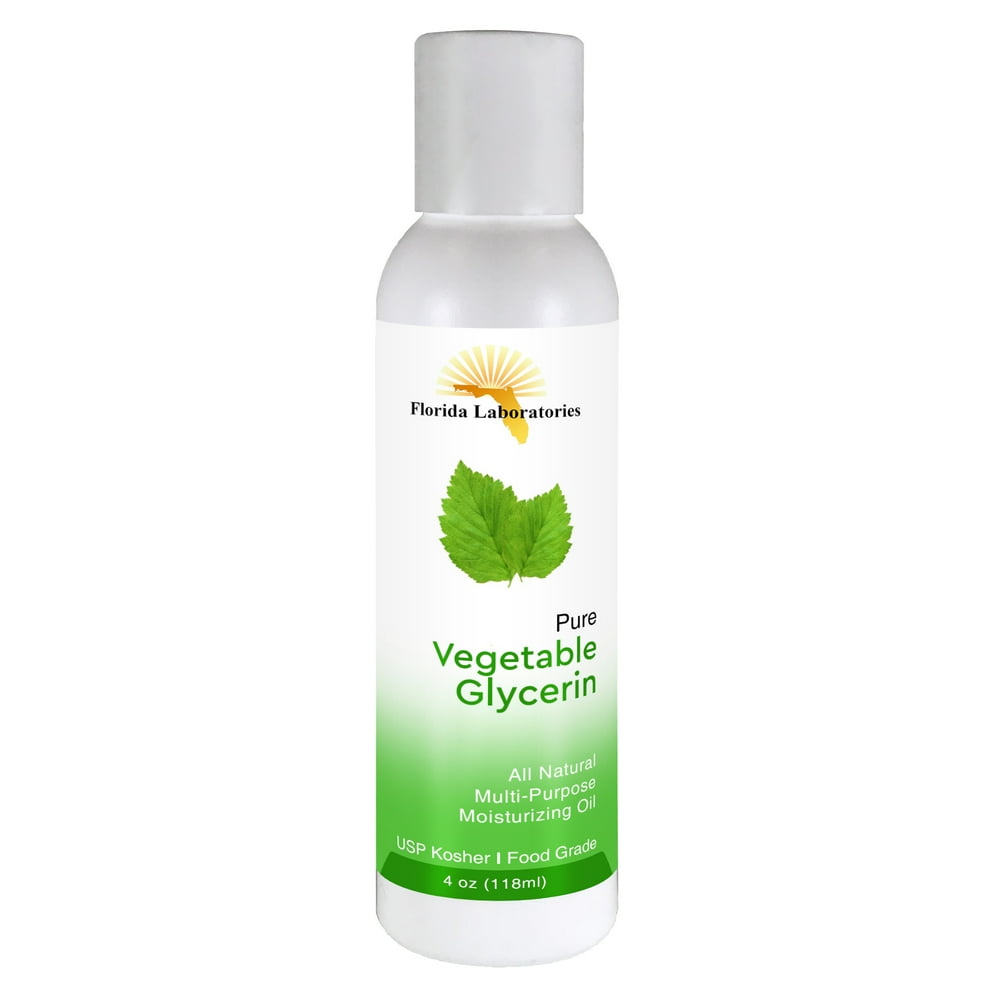 Vegetable Glycerin Pure & Natural, USP, Food Grade, Kosher 4 oz Bottle