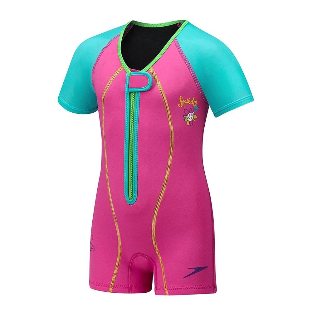 Kids Wetsuit 2.5mm Neoprene Nylon Thermal Swimsuit, Full Body Surf Suit for  girls and boys and Toddler, Long Sleeve Wet Suits for Swimming - Pink XL